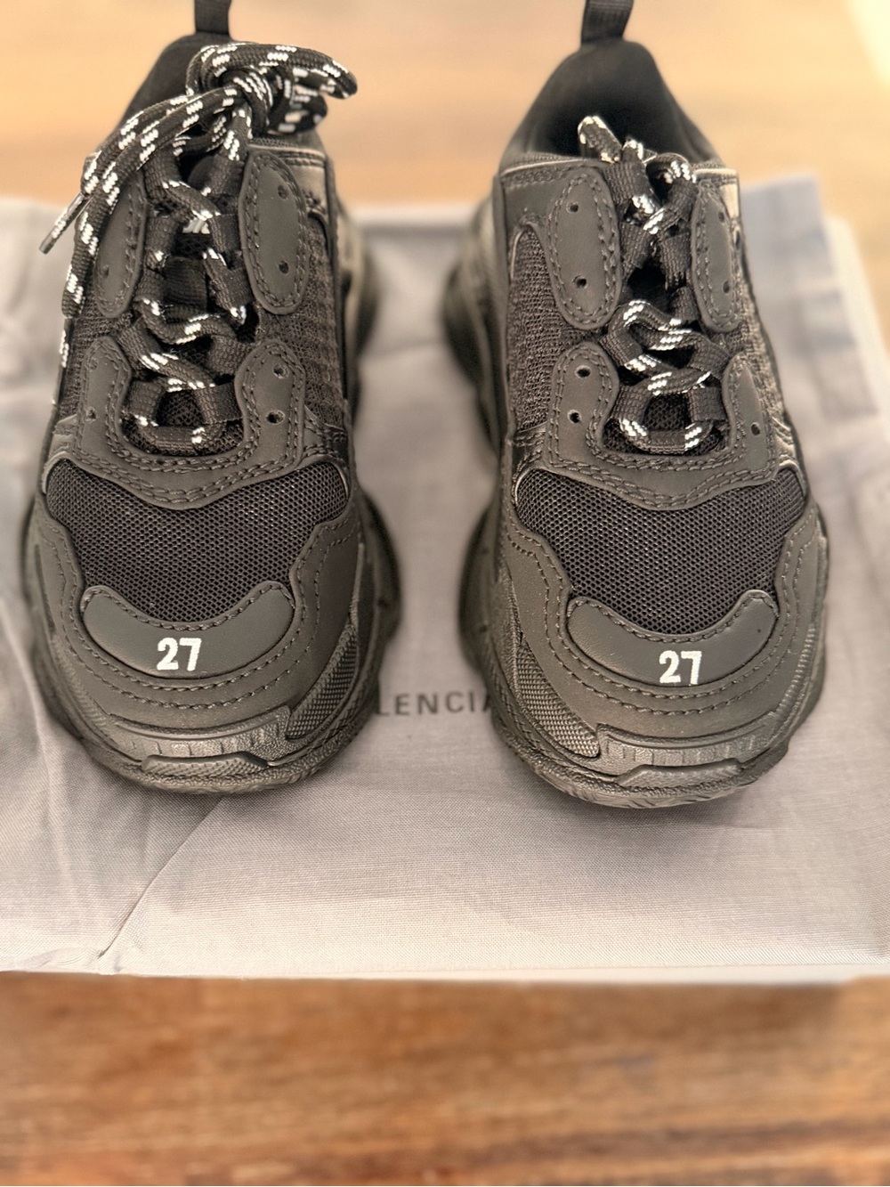 Balenciaga Black Triple S Sneakers